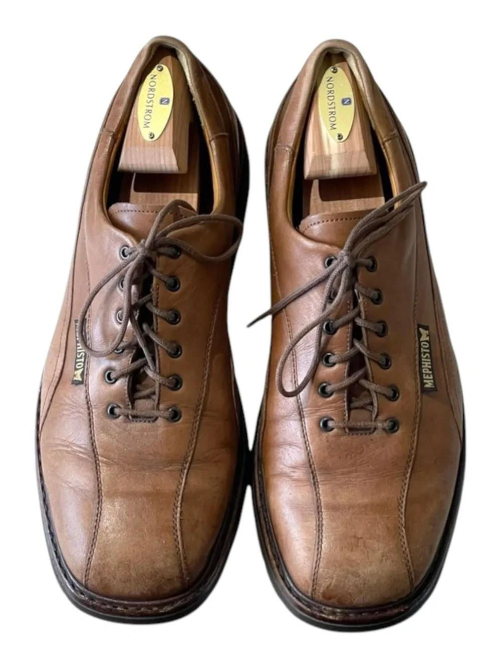 Mephisto ψ Abel Air Walk Goodyear Oxford Lace Up Shoes ψ Chestnut Leather ψ 9.5